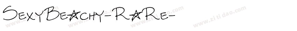 SexyBeachy-RaRe字体转换