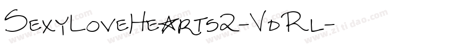 SexyLoveHearts2-VdRl字体转换