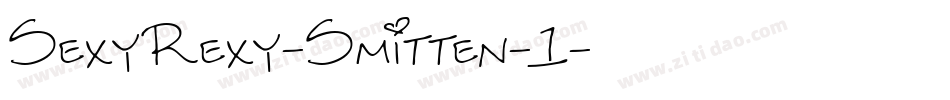 SexyRexy-Smitten-1字体转换