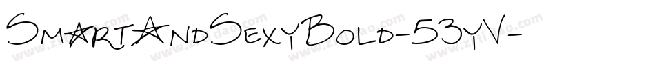 SmartAndSexyBold-53yV字体转换