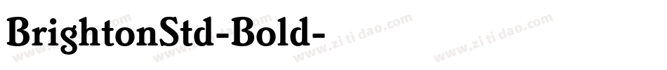 BrightonStd-Bold字体转换