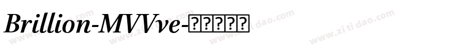Brillion-MVVve字体转换