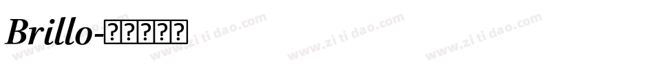 Brillo字体转换
