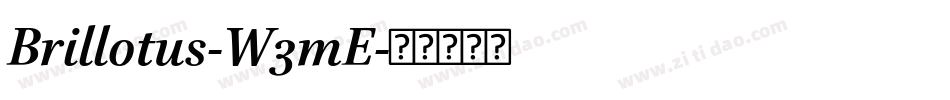 Brillotus-W3mE字体转换
