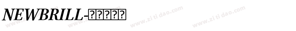NEWBRILL字体转换