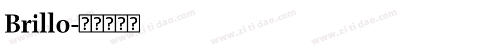 Brillo字体转换
