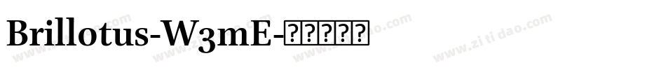 Brillotus-W3mE字体转换
