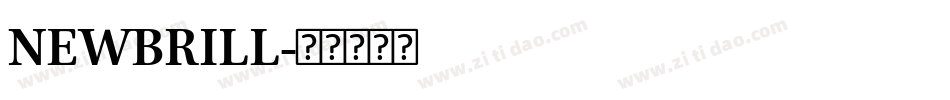 NEWBRILL字体转换