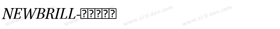 NEWBRILL字体转换