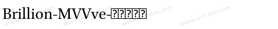 Brillion-MVVve字体转换