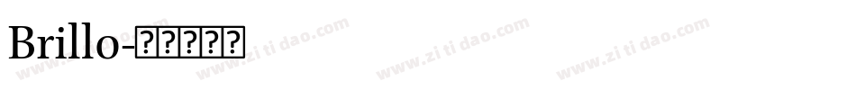 Brillo字体转换