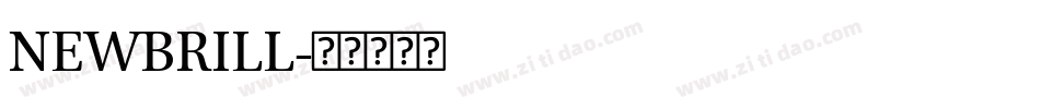 NEWBRILL字体转换
