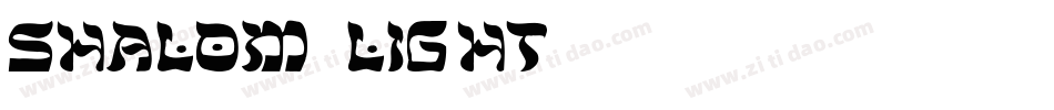 Shalom-Light字体转换