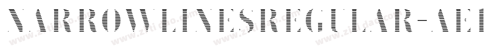 NarrowLinesRegular-aE1E字体转换