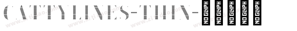 CattyLines-Thin字体转换