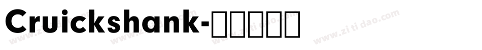 Cruickshank字体转换