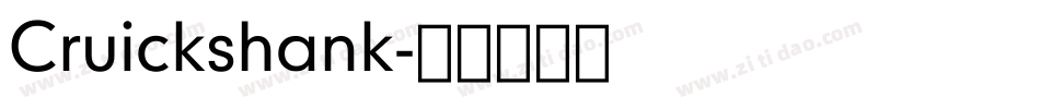 Cruickshank字体转换