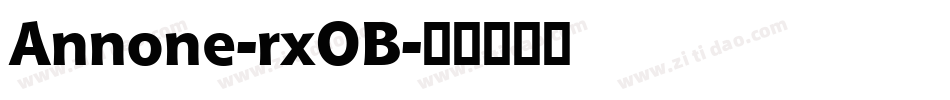 Annone-rxOB字体转换