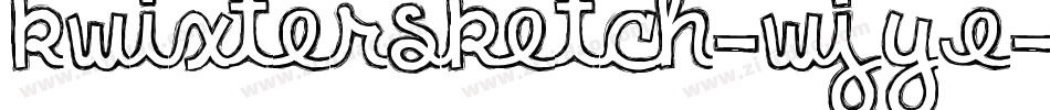 KwixterSketch-WjYE字体转换