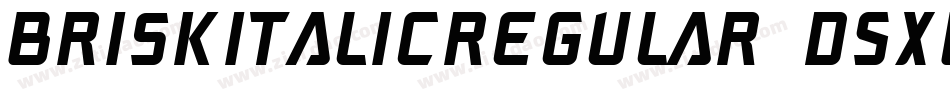 BriskItalicRegular-D5xW字体转换