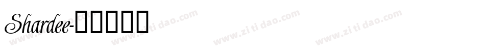 Shardee字体转换