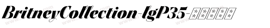 BritneyCollection-lgP35字体转换