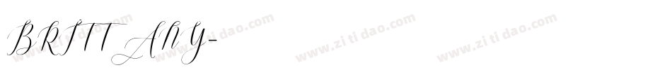 BRITTANY字体转换