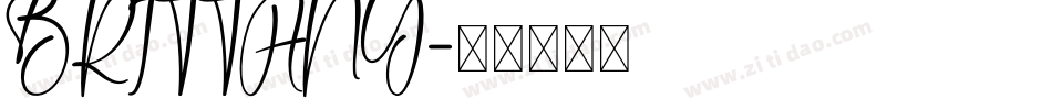 BRITTANY字体转换