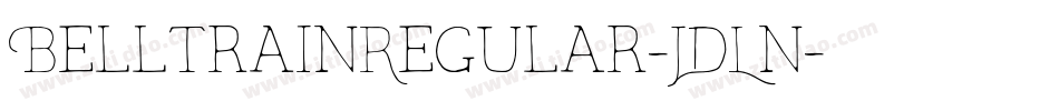 BelltrainRegular-JDLn字体转换