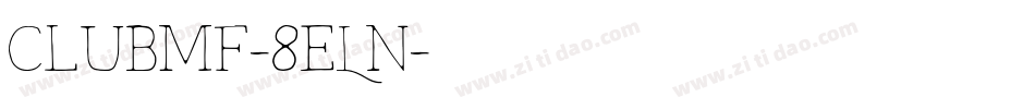 Clubmf-8eLn字体转换