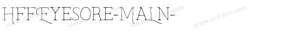 HffEyeSore-MaLn字体转换
