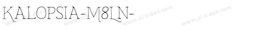 Kalopsia-M8Ln字体转换