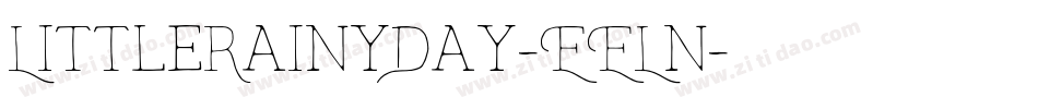 LittleRainyDay-EELn字体转换