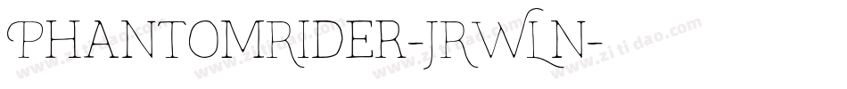 PhantomRider-JRWLn字体转换
