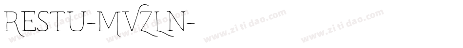 Restu-MVZLn字体转换