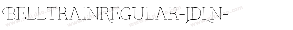 BelltrainRegular-JDLn字体转换