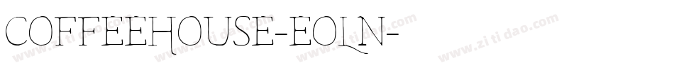 CoffeeHouse-eoLn字体转换