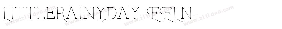 LittleRainyDay-EELn字体转换