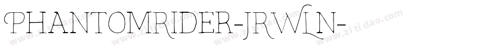 PhantomRider-JRWLn字体转换