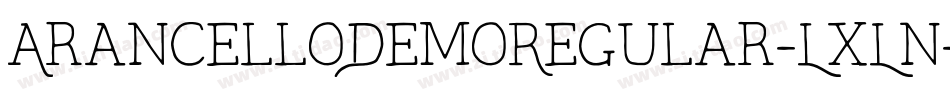 ArancelloDemoRegular-LxLn字体转换
