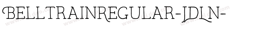 BelltrainRegular-JDLn字体转换