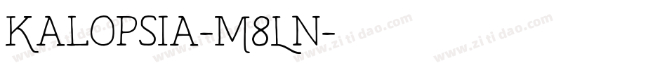Kalopsia-M8Ln字体转换