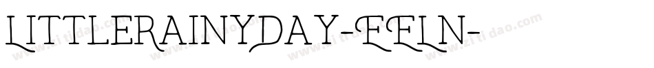 LittleRainyDay-EELn字体转换