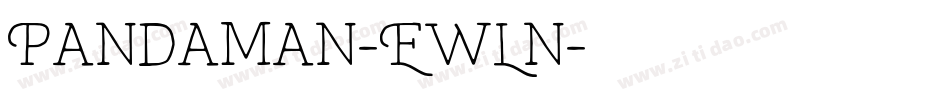 Pandaman-EwLn字体转换