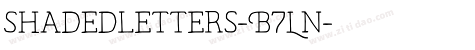 Shadedletters-B7Ln字体转换