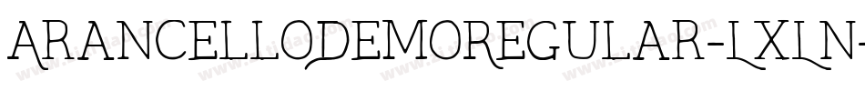 ArancelloDemoRegular-LxLn字体转换