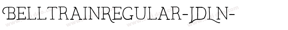 BelltrainRegular-JDLn字体转换
