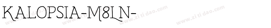Kalopsia-M8Ln字体转换