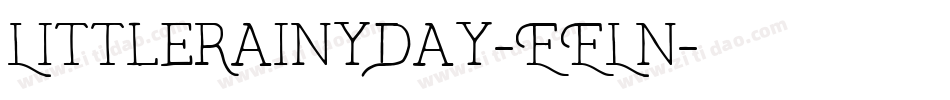 LittleRainyDay-EELn字体转换