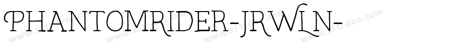 PhantomRider-JRWLn字体转换